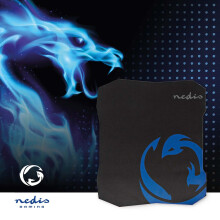 Tapis de souris gaming | Caoutchouc / Microfibre | Noir
