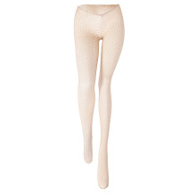 Dames laag uitgesneden visnetpanty's met-Lichte huidskleur