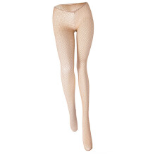 Women's Low Cut V Waist Hollowout Fishnet Tights-Color