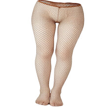 Sparkling Mesh Pantyhose Elegant Gold Silver Weave-Brown