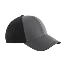 (One Size, Gunmetal/Black) Beechfield Club Colour Block Baseball Cap