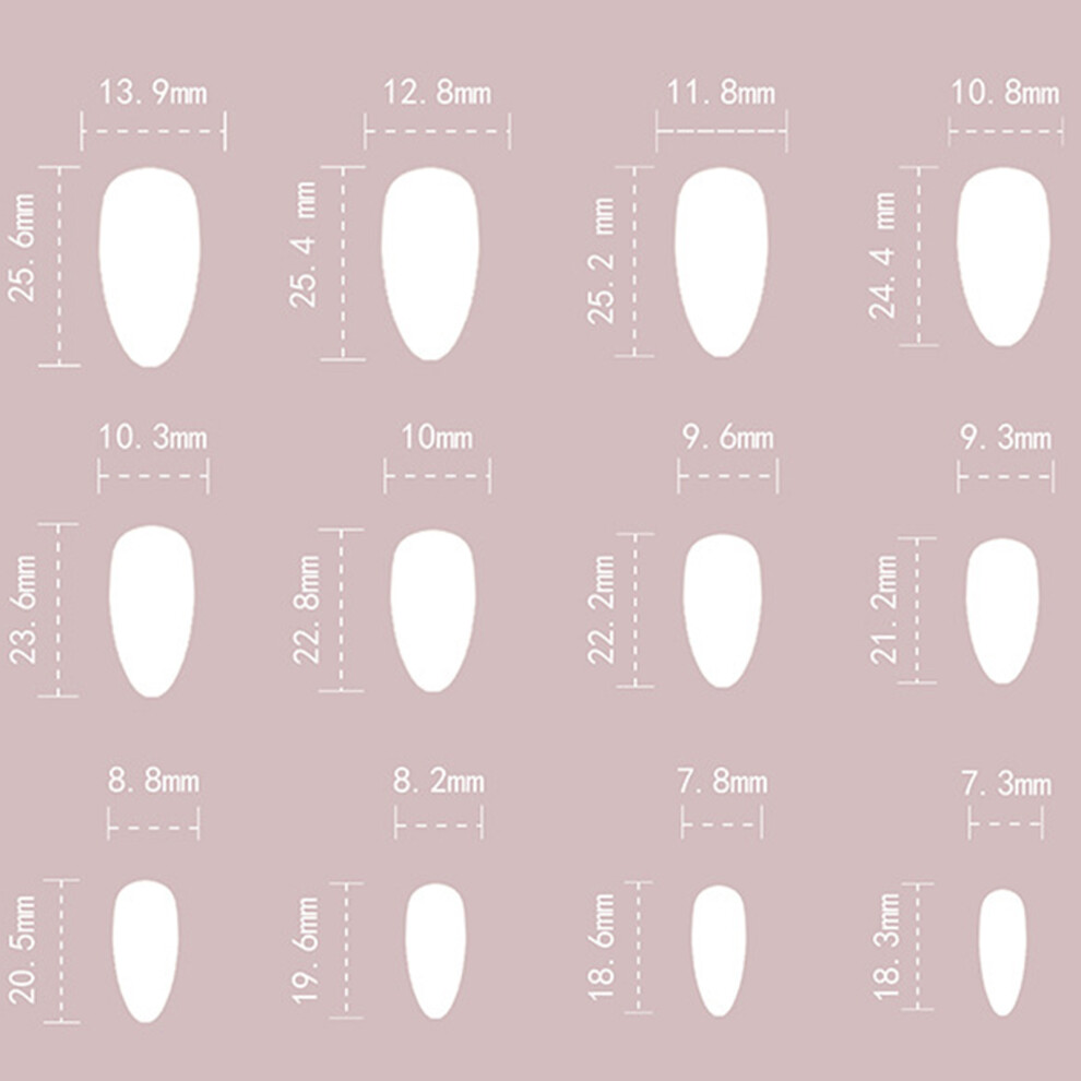 Roc-Electron French Nude False Nails With Gold Edge - Reusable