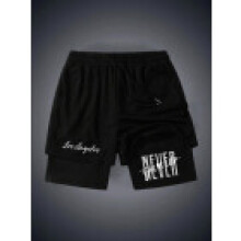 (Style A,S)Casual Shorts For Men Summer Polyester Stretchable Breathable Lounge Wear