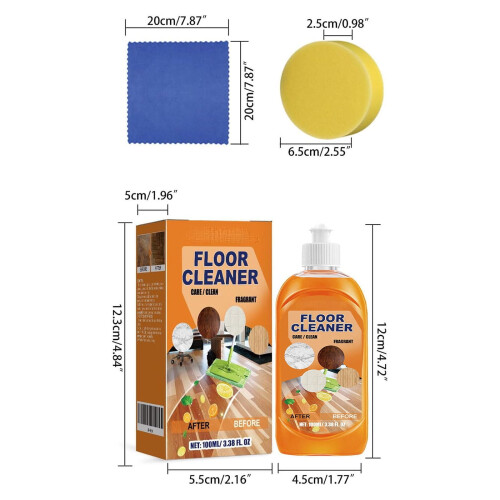 Floor Cleaner Liquid Power Clean Multi-Surface 100 ml 2