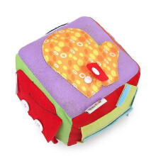 PXCL cube Plush Toy Cloth Newborn Baby Educational Toy Square Ball