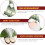 Skiënde kerstman kabouter ornament groen 1 stuk 5