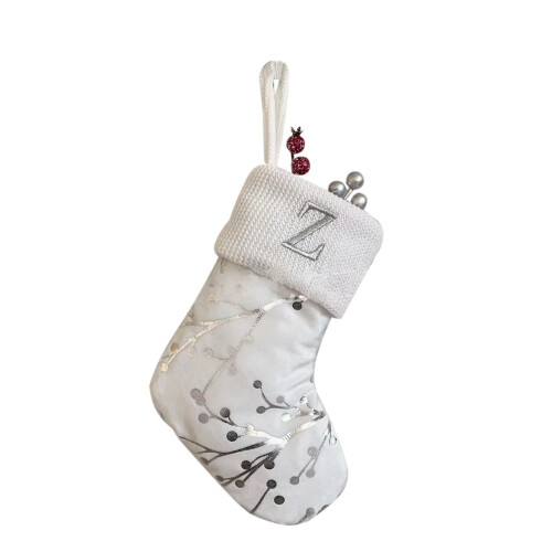 Weihnachtsstrumpf mit Anfangsbuchstaben, Vliesstoff, 1 2