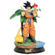Dragon Ball Son Goku and Son Figures, Classic Scene Anime Models, Saiyan Statue Ornaments, Toys