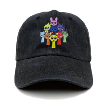(A) Kawaii Sprunki Cartoon Retro Baseball Caps Spring Summer Men Women Adjustable Soft Top Casual Hat Anime Streetwear Visor Hat