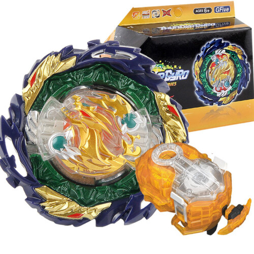 (String Set)Box Set B-185 Vanish Fafnir DB Dynamite Battle B185 Spinning Top with Gold Custom Launcher 1