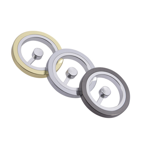 (Black)1Pc Metal Gyro Phantom Spinner Mezmocoin Phantom Decompression Toy Set Phantom Table Illusion 2
