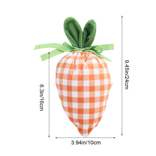 Oster-Süßigkeitenbeutel mit Kordelzug, orange, Polyester, 1 Stück 1
