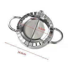 (Large) Stainless Steel Dumpling Maker Dumpling Skin Mold Ravioli Maker Press Pie Making Press Wrapper Pastry Maker Kitchen Accessories