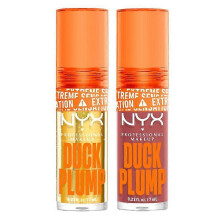 (Cleary Spice + Nude Swings) Duck Plump Plumping Lip Gloss Duo, NYX Professional Makeup