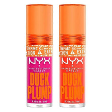 (Bubblegum + Peach Out) Duck Plump Plumping Lip Gloss Duo, NYX Professional Makeup