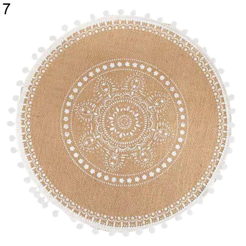 Flax placemats for kitchen use, 12x18 inches 1