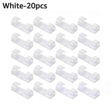 (20pcs Transparent) ABS Cable Organizer Clips Self Adhesive Wire Manager Cord Holder Desktop Workstation USB Charging Data Line Bobbin Winder
