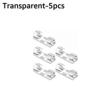 (5pcs White) ABS Cable Organizer Clips Self Adhesive Wire Manager Cord Holder Desktop Workstation USB Charging Data Line Bobbin Winder