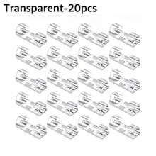 (20pcs White) ABS Cable Organizer Clips Self Adhesive Wire Manager Cord Holder Desktop Workstation USB Charging Data Line Bobbin Winder