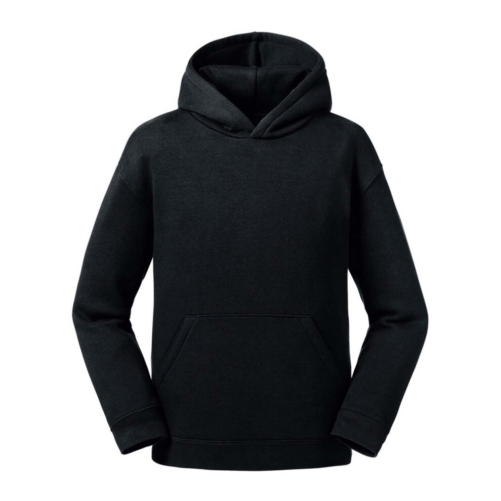 Russell (5-6 Years, Black) Kids/Childrens Authentic Hooded Sweatshirt