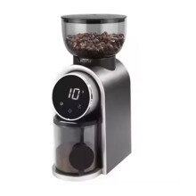 Automatic Electric Coffee Grinder Burr Mill with Visual Bean Storage for Espresso American Coffee UK Plug A