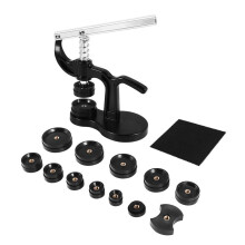 14 St Klockpressset, 18 Mm Till 50 Mm Klockfodral NäRmare, Klockreparationssats (Svart)