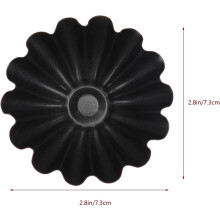 6pcs Egg Tart Mold Baking Mold Stainless Steel Easy to Use Easy to Clean Red Baking Tool