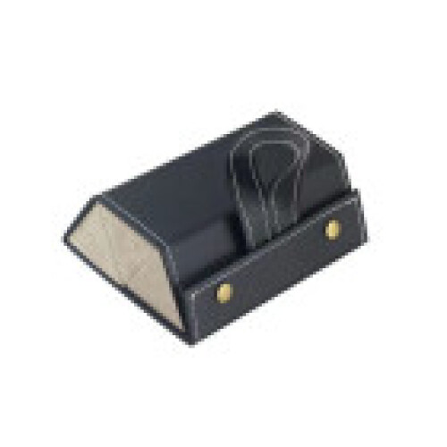 (Black 3Grid)Hanrafted Leather Glassecase With Multiple Slots And Soft Inner Storage Daily