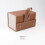 (Brown 4Grid)Hanrafted Leather Glassecase With Multiple Slots And Soft Inner Storage Daily 1