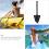 6pcs Waterproof Silicone Kayak Scupper Plug Set, Black Boat Drain Plug Kit 3