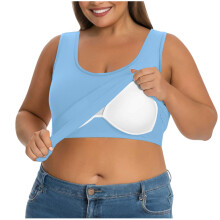 Damen-Freizeitshirt, Fitness, Workout, Laufen,-Himmelblau 5XL