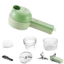 5 in 1 Electric Vegetable Cutter Set Portable, Rechargeable, Wireless Food Processor and Chopper Machine for Pepper