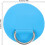 6 blaue PVC-D-Ringe für Paddleboards mit Edelstahl-D-Ring-Patches, 6,5 cm 2