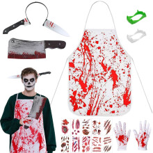 Disfraz de Carnicero Zombie para Hombre para Halloween Set Traje Disfraz Tatuajes — disfraz halloween, disfraz terror