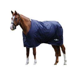 (6' 6", Navy/White) Saxon Defiant Standard-Neck Midweight Horse Turnout Rug