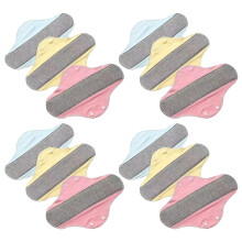 Reusable Menstrual Pads,Cotton Cloth Panty Liners for Women-12
