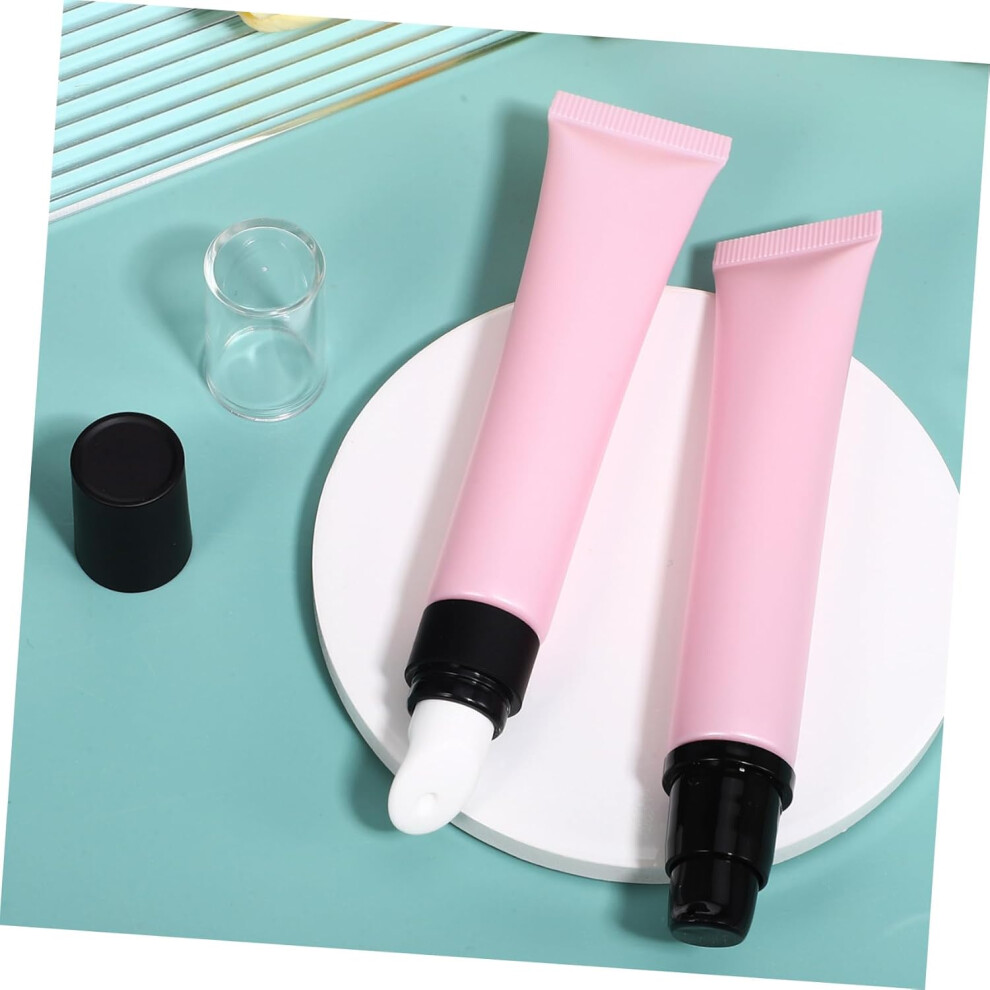 Hkhbjs 6Pcs Refillable Lip Gloss Tubes Empty Makeup Sample Tubes Travel Lip Glazes Container Portable