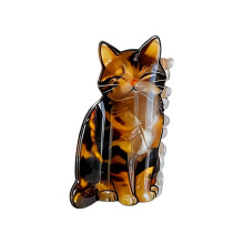 Modieuze haarklauwclip Kittenmateriaal Comfortabele haarspeld-C