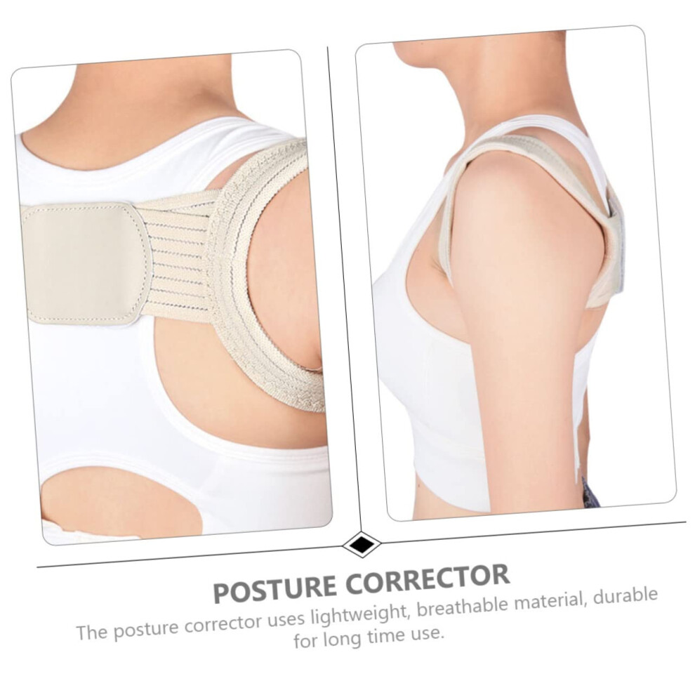 Hkhbjs 3Pcs Adjustable Posture Corrector Back Brace For Men Women Sticky Strap Posture Correction Belt