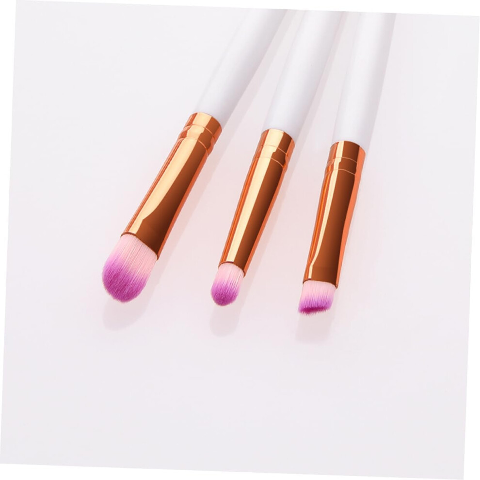 Hkhbjs 6Pcs Wooden Handle Nylon Bristles Makeup Brush For Woman Professional Cosmetics Powder Blush