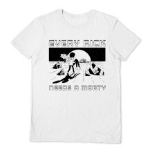 (XXL, White) Rick And Morty Unisex Adult Every Rick T-Shirt