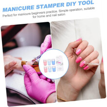 3 sets nagelstempels van siliconen, stempelset voor nagels in de salon, manicurekit voor vrouwen