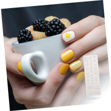6-teiliges Set Stempelplatten für Maniküre-Dekorationen, Vorlagen und Muster für kreative Nageldesigns