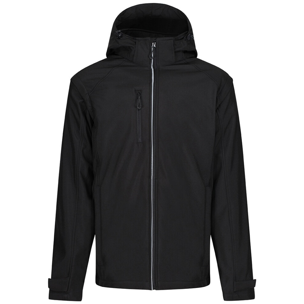 Regatta Men's Black Erasmus 4 In 1 Soft Shell Jacket - Xl - 100% Polyester - Image 3