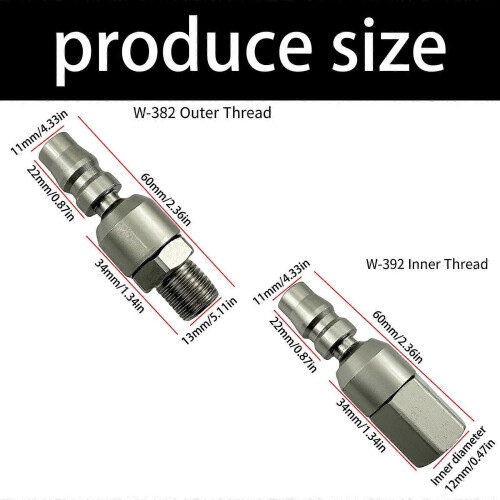 (Female Thread) Air Tool Fitting Featuring Internal And External Option For Easy Air Tool Connection And Carbon Steel Durability Multicolor 2