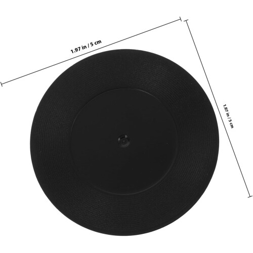 6pcs Vinyl Record Coasters for Drinks with Nonslip Bottom and Table Protection 1