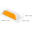 6pcs Double-sided Yellow Reflective Rectangular Lane Markers 2