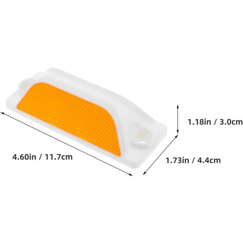 6pcs Double-sided Yellow Reflective Rectangular Lane Markers 1
