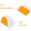6pcs Double-sided Yellow Reflective Rectangular Lane Markers 3