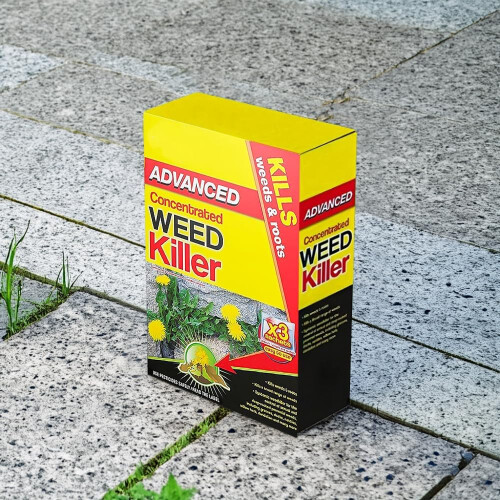 Advanced Concentrated Weedkiller 80ml x 3 Sachets Extra Strong with Glyphosate S